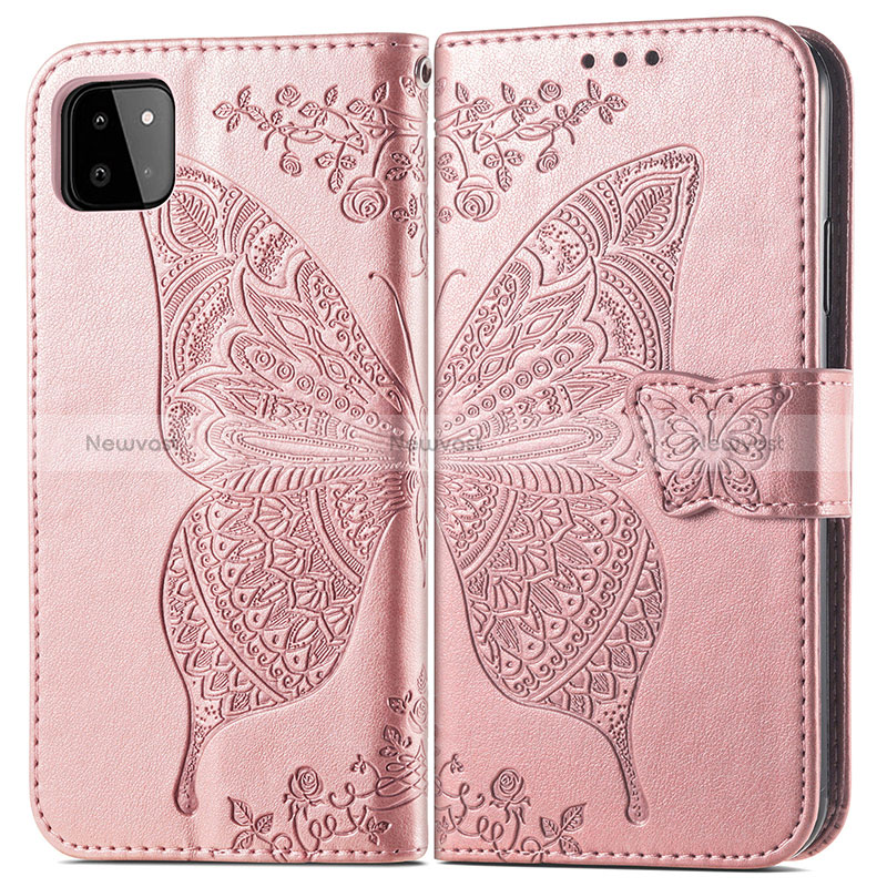 Leather Case Stands Butterfly Flip Cover Holder for Samsung Galaxy A22s 5G