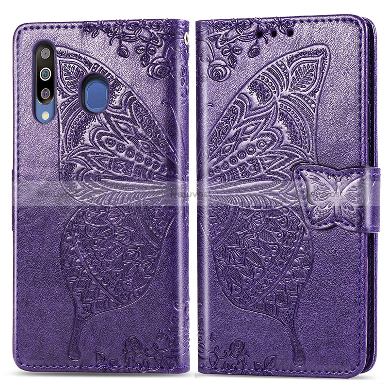 Leather Case Stands Butterfly Flip Cover Holder for Samsung Galaxy A40s