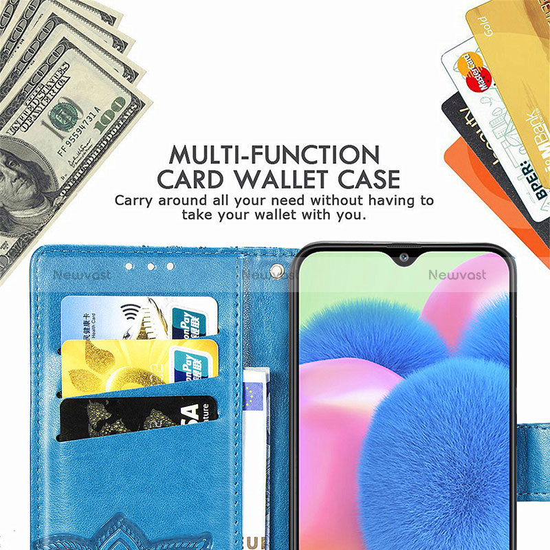 Leather Case Stands Butterfly Flip Cover Holder for Samsung Galaxy A50