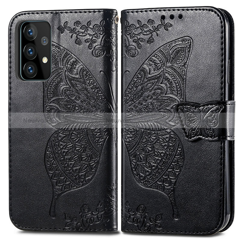 Leather Case Stands Butterfly Flip Cover Holder for Samsung Galaxy A52 5G