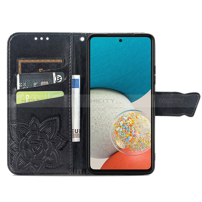 Leather Case Stands Butterfly Flip Cover Holder for Samsung Galaxy A53 5G