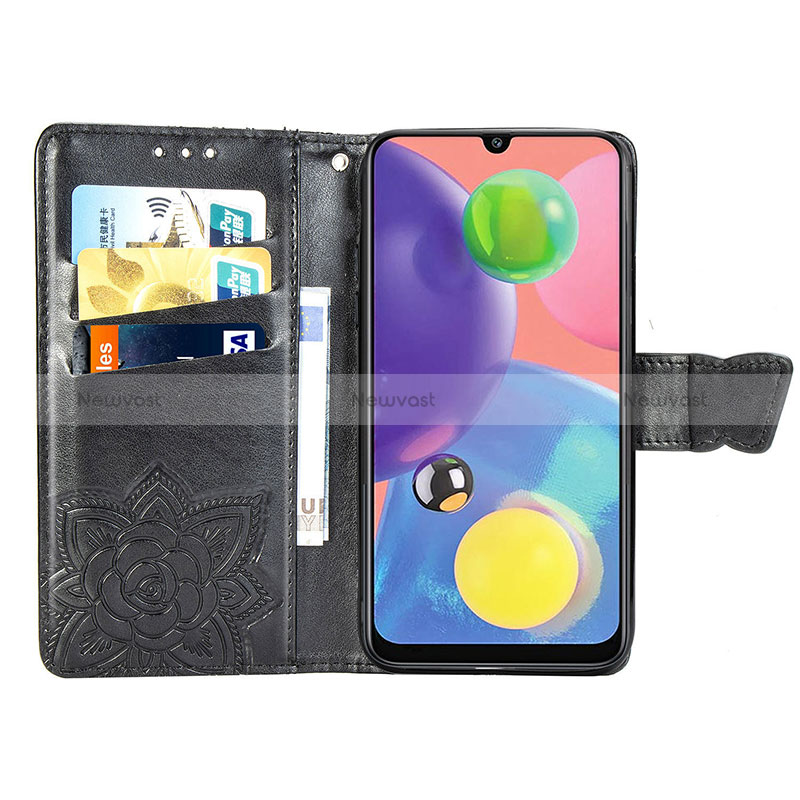 Leather Case Stands Butterfly Flip Cover Holder for Samsung Galaxy A70S