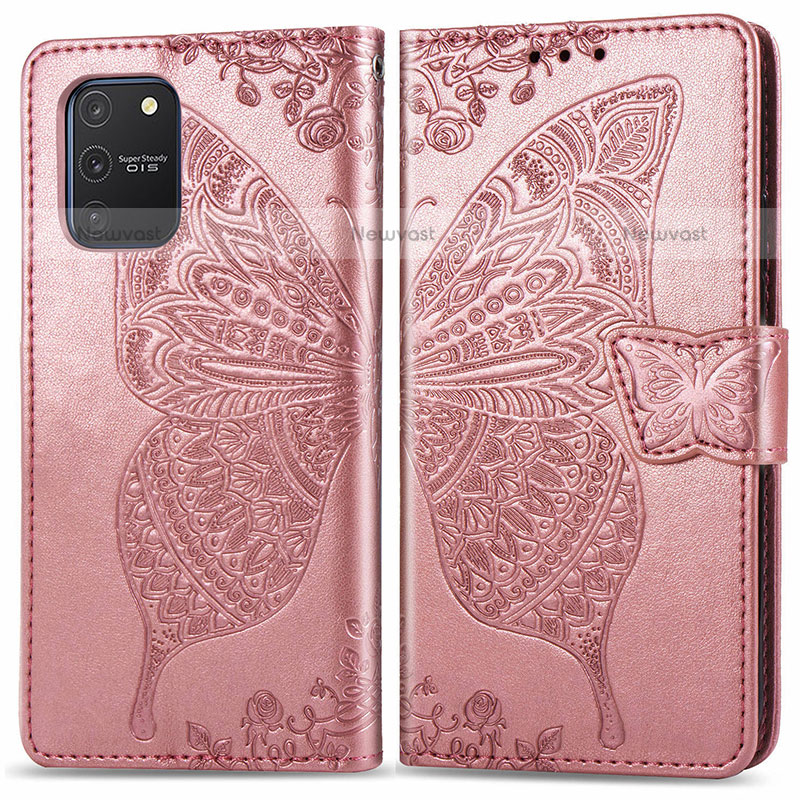 Leather Case Stands Butterfly Flip Cover Holder for Samsung Galaxy A91