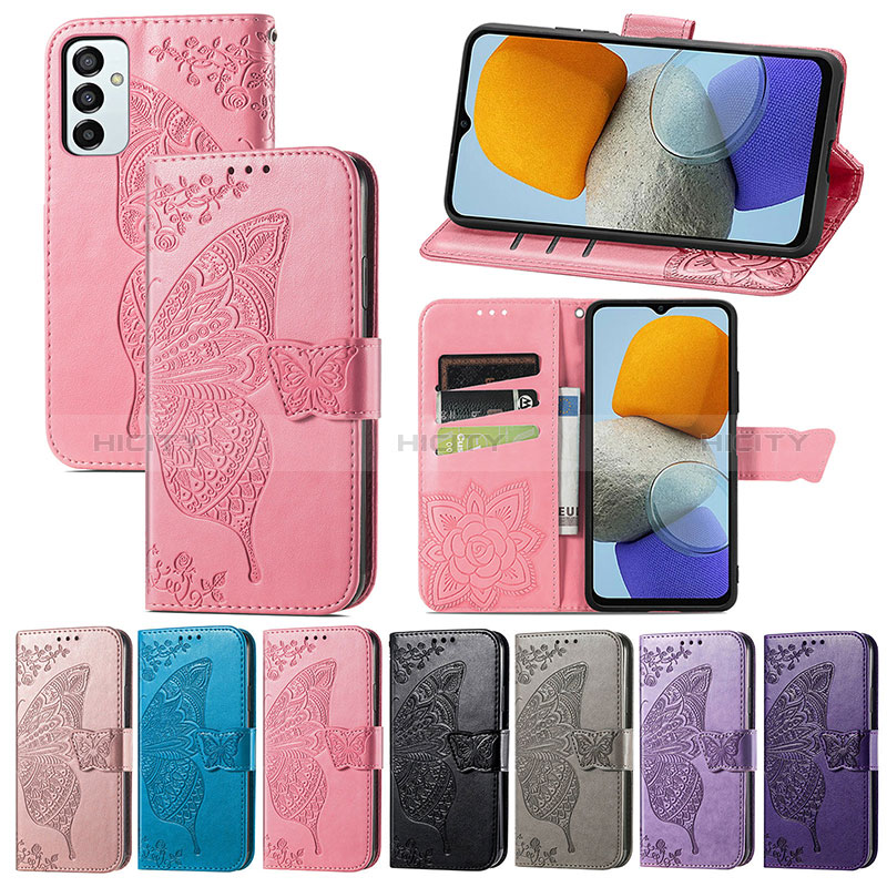 Leather Case Stands Butterfly Flip Cover Holder for Samsung Galaxy F23 5G