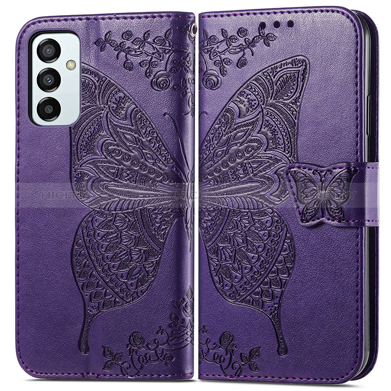 Leather Case Stands Butterfly Flip Cover Holder for Samsung Galaxy F23 5G