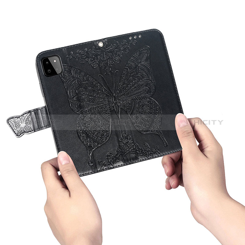 Leather Case Stands Butterfly Flip Cover Holder for Samsung Galaxy F42 5G