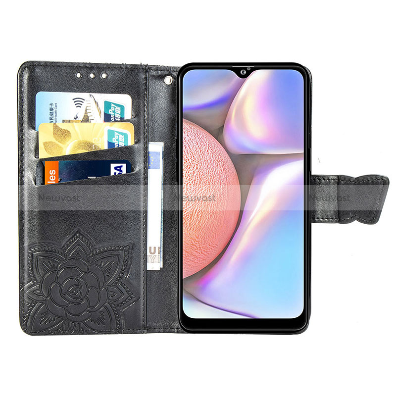 Leather Case Stands Butterfly Flip Cover Holder for Samsung Galaxy M01s