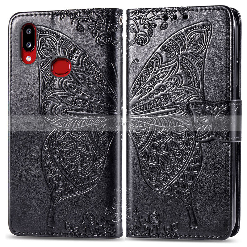 Leather Case Stands Butterfly Flip Cover Holder for Samsung Galaxy M01s