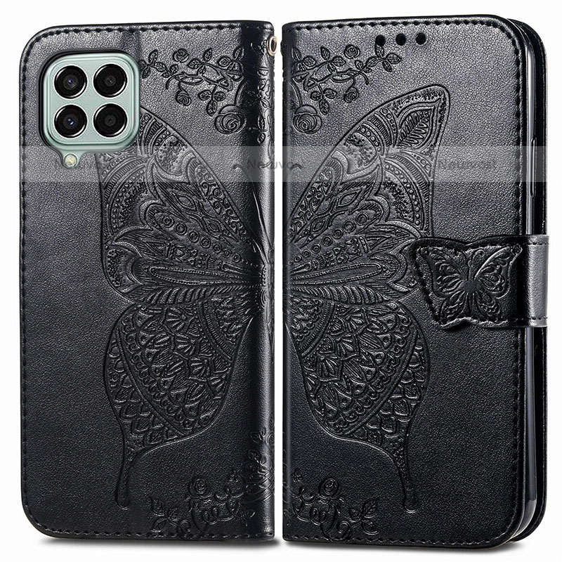 Leather Case Stands Butterfly Flip Cover Holder for Samsung Galaxy M33 5G