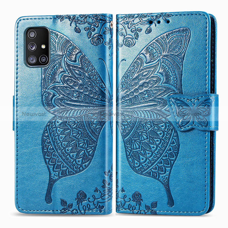 Leather Case Stands Butterfly Flip Cover Holder for Samsung Galaxy M40S