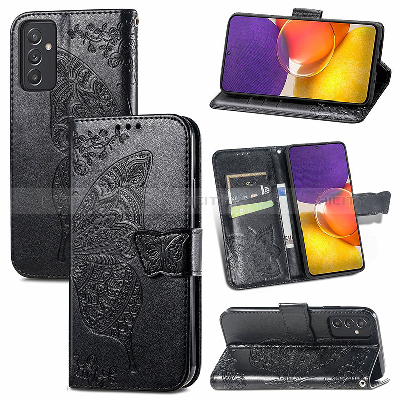 Leather Case Stands Butterfly Flip Cover Holder for Samsung Galaxy M54 5G