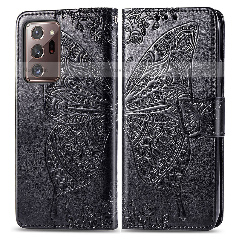 Leather Case Stands Butterfly Flip Cover Holder for Samsung Galaxy Note 20 Ultra 5G