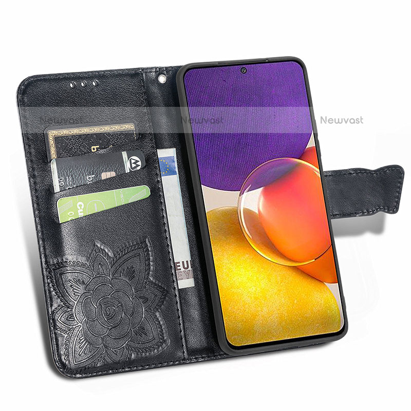 Leather Case Stands Butterfly Flip Cover Holder for Samsung Galaxy Quantum2 5G