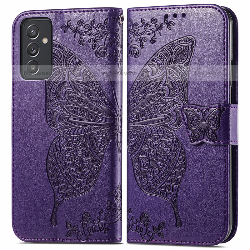 Leather Case Stands Butterfly Flip Cover Holder for Samsung Galaxy Quantum2 5G