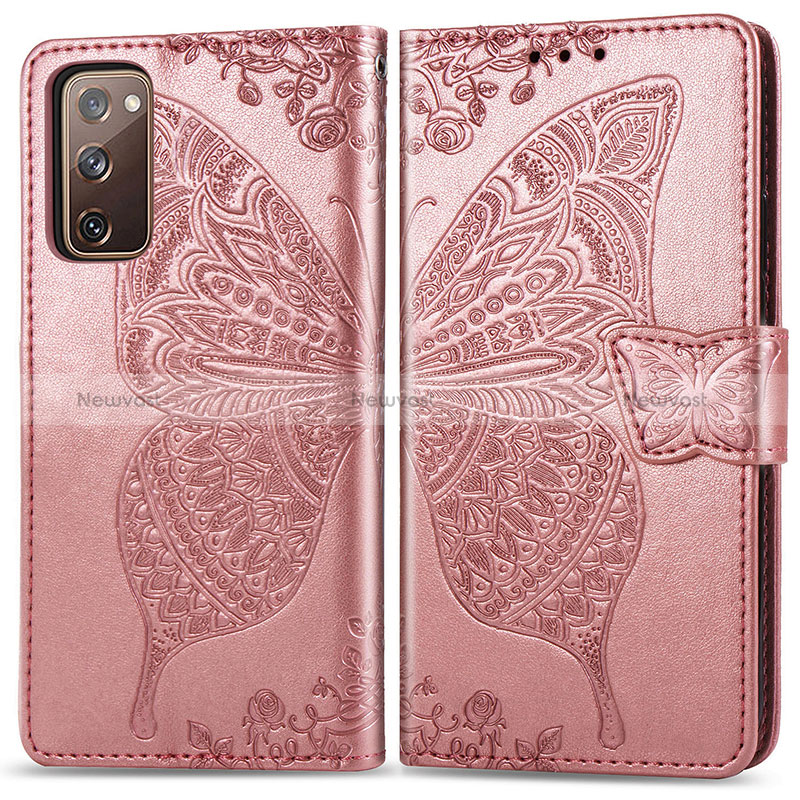 Leather Case Stands Butterfly Flip Cover Holder for Samsung Galaxy S20 FE 5G