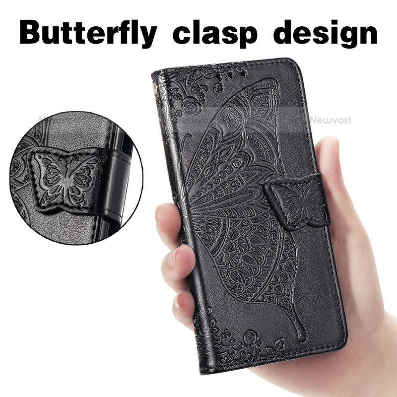 Leather Case Stands Butterfly Flip Cover Holder for Samsung Galaxy S21 Plus 5G