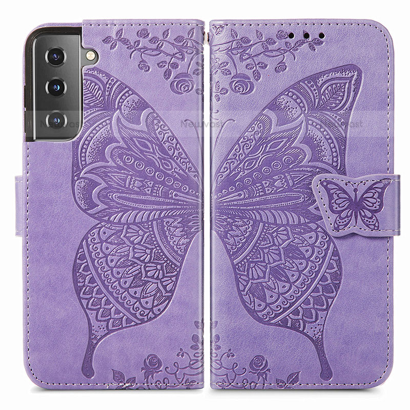 Leather Case Stands Butterfly Flip Cover Holder for Samsung Galaxy S23 5G