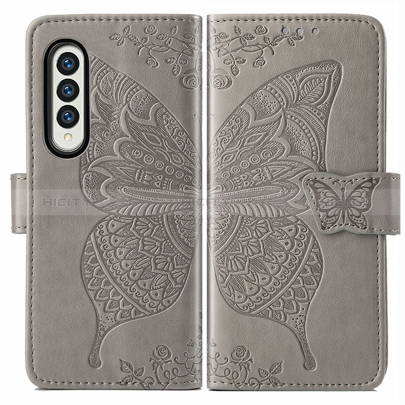 Leather Case Stands Butterfly Flip Cover Holder for Samsung Galaxy Z Fold4 5G