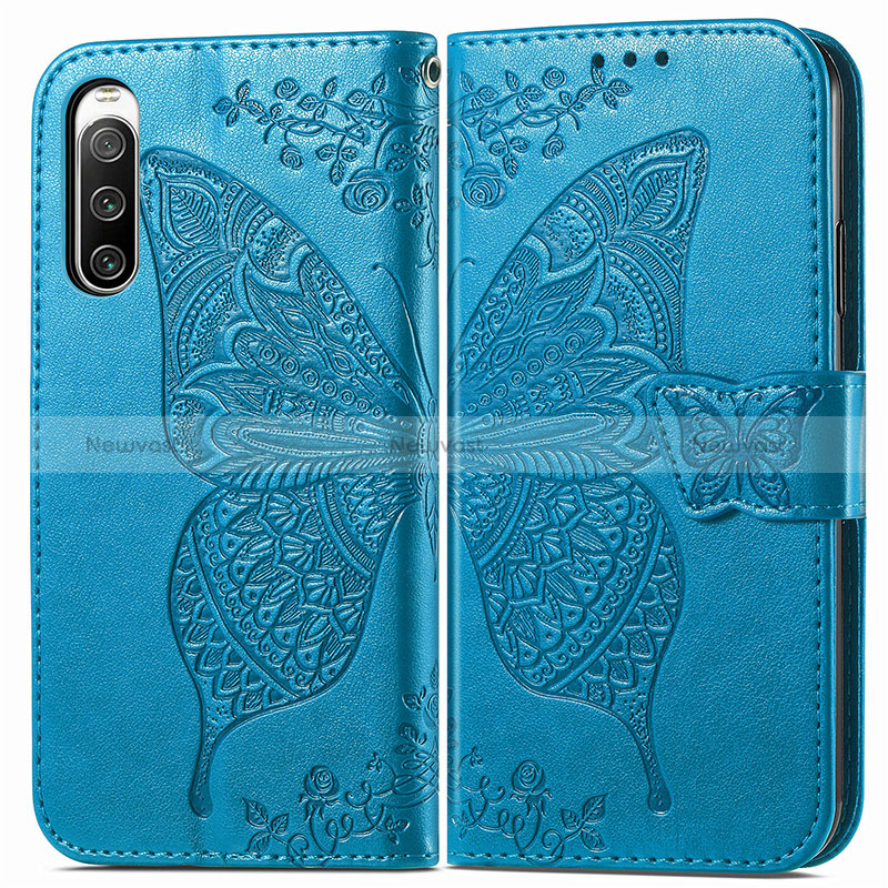 Leather Case Stands Butterfly Flip Cover Holder for Sony Xperia 10 IV