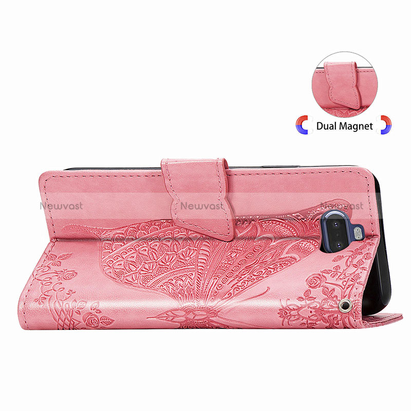 Leather Case Stands Butterfly Flip Cover Holder for Sony Xperia 8 Lite