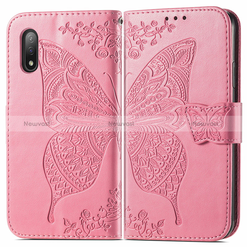 Leather Case Stands Butterfly Flip Cover Holder for Sony Xperia Ace II SO-41B