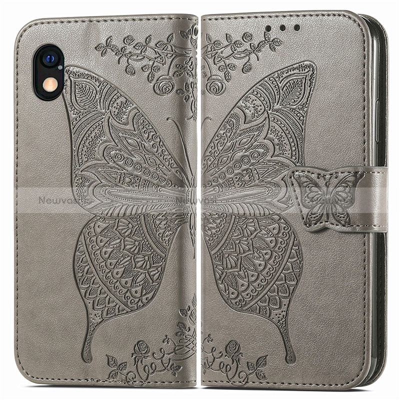 Leather Case Stands Butterfly Flip Cover Holder for Sony Xperia Ace III SO-53C