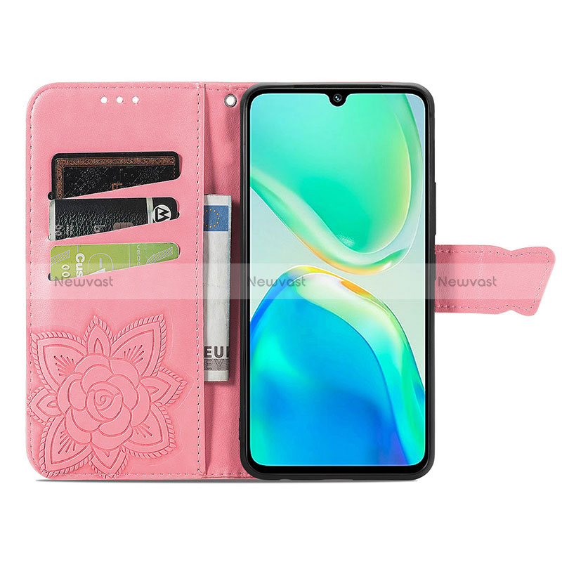 Leather Case Stands Butterfly Flip Cover Holder for Vivo iQOO Z6 Pro 5G