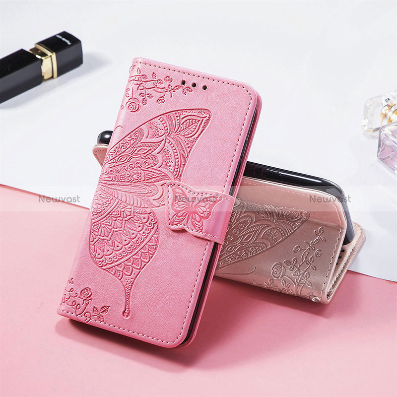 Leather Case Stands Butterfly Flip Cover Holder for Vivo T1 5G India