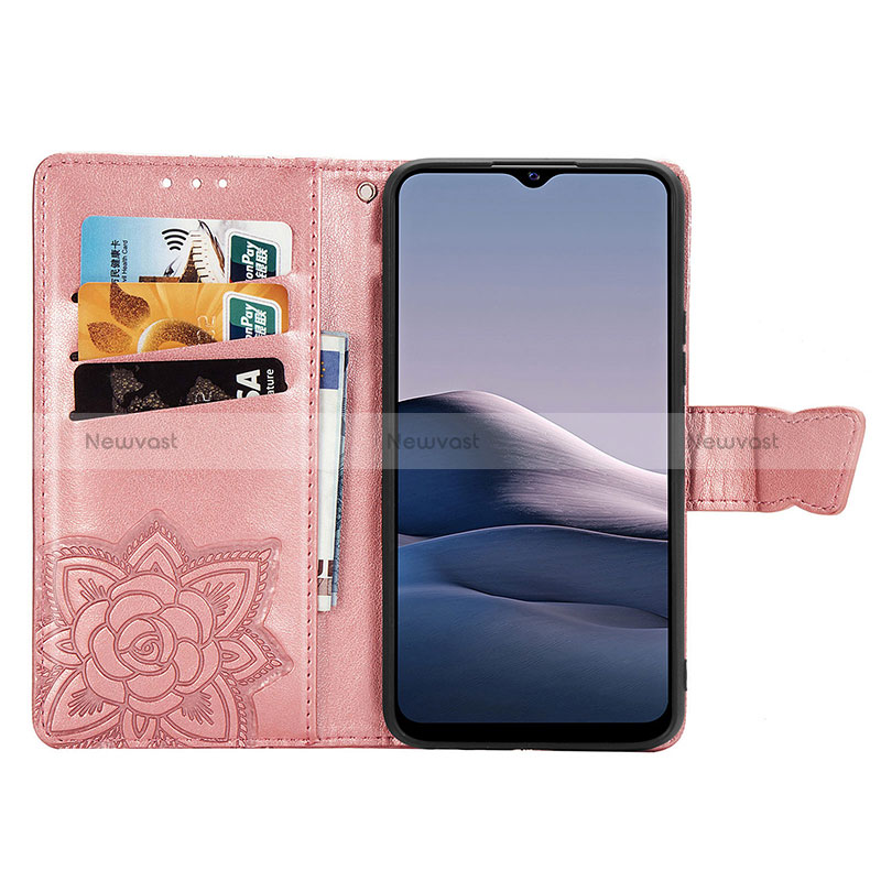 Leather Case Stands Butterfly Flip Cover Holder for Vivo Y12A