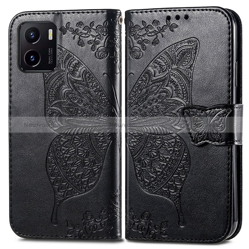 Leather Case Stands Butterfly Flip Cover Holder for Vivo Y32t