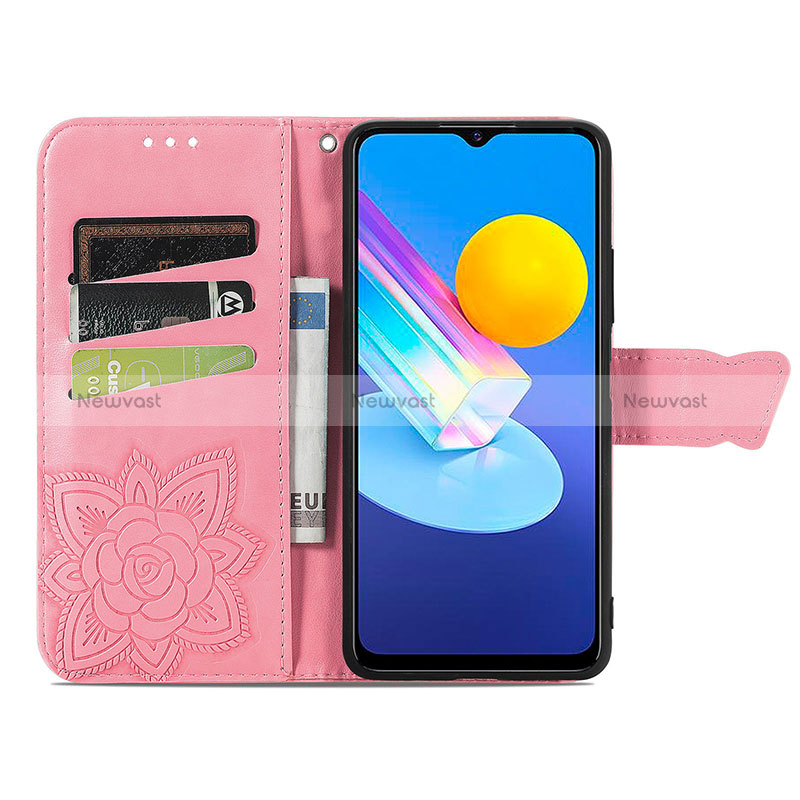 Leather Case Stands Butterfly Flip Cover Holder for Vivo Y72 5G