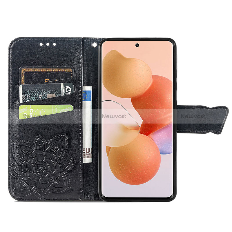 Leather Case Stands Butterfly Flip Cover Holder for Xiaomi Civi 1S 5G