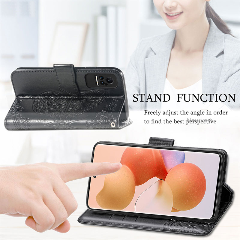 Leather Case Stands Butterfly Flip Cover Holder for Xiaomi Civi 1S 5G