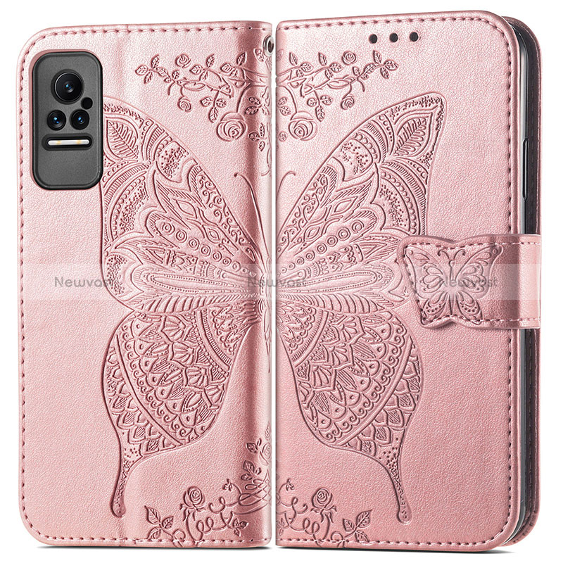 Leather Case Stands Butterfly Flip Cover Holder for Xiaomi Civi 1S 5G