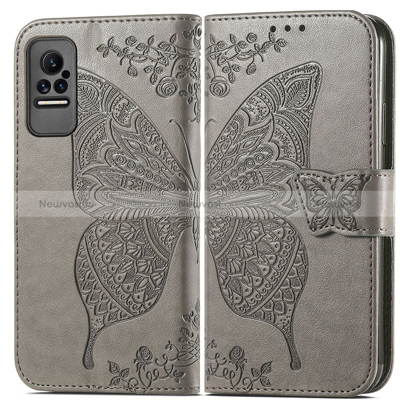 Leather Case Stands Butterfly Flip Cover Holder for Xiaomi Civi 1S 5G