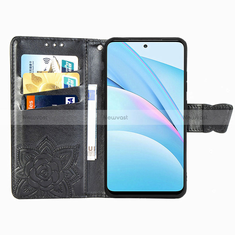 Leather Case Stands Butterfly Flip Cover Holder for Xiaomi Mi 10i 5G