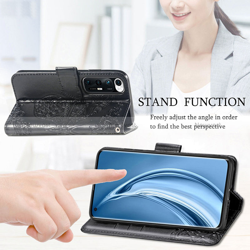 Leather Case Stands Butterfly Flip Cover Holder for Xiaomi Mi 10S 5G