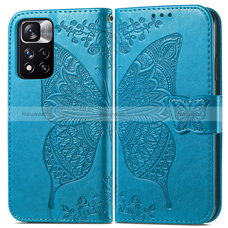 Leather Case Stands Butterfly Flip Cover Holder for Xiaomi Mi 11i 5G (2022)