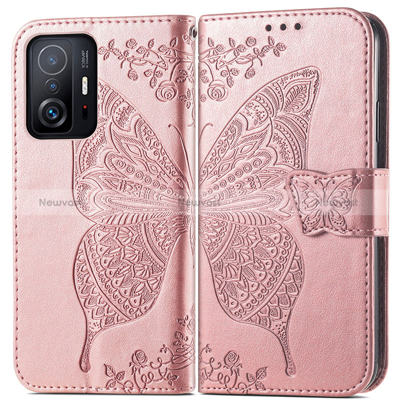 Leather Case Stands Butterfly Flip Cover Holder for Xiaomi Mi 11T 5G