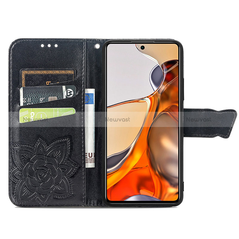 Leather Case Stands Butterfly Flip Cover Holder for Xiaomi Mi 11T Pro 5G