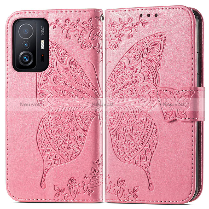 Leather Case Stands Butterfly Flip Cover Holder for Xiaomi Mi 11T Pro 5G