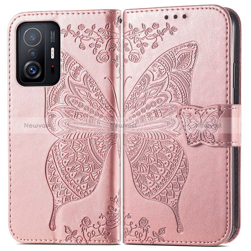 Leather Case Stands Butterfly Flip Cover Holder for Xiaomi Mi 11T Pro 5G