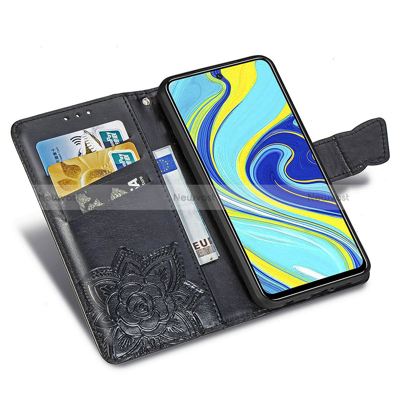 Leather Case Stands Butterfly Flip Cover Holder for Xiaomi Poco M2 Pro