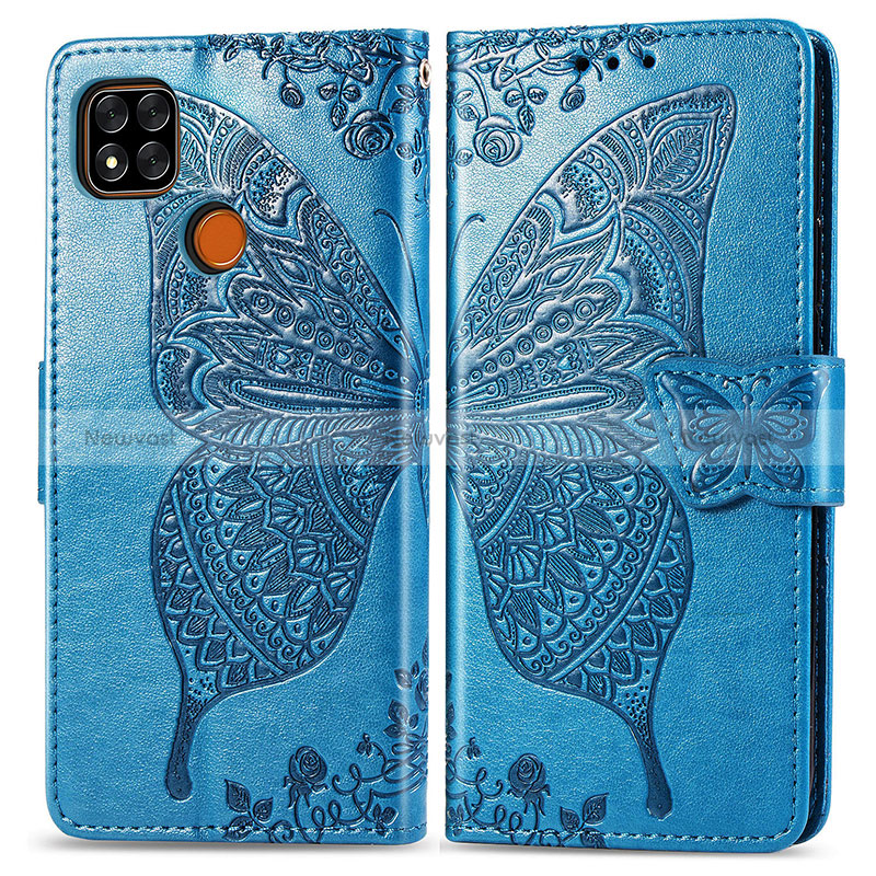 Leather Case Stands Butterfly Flip Cover Holder for Xiaomi Redmi 10A 4G