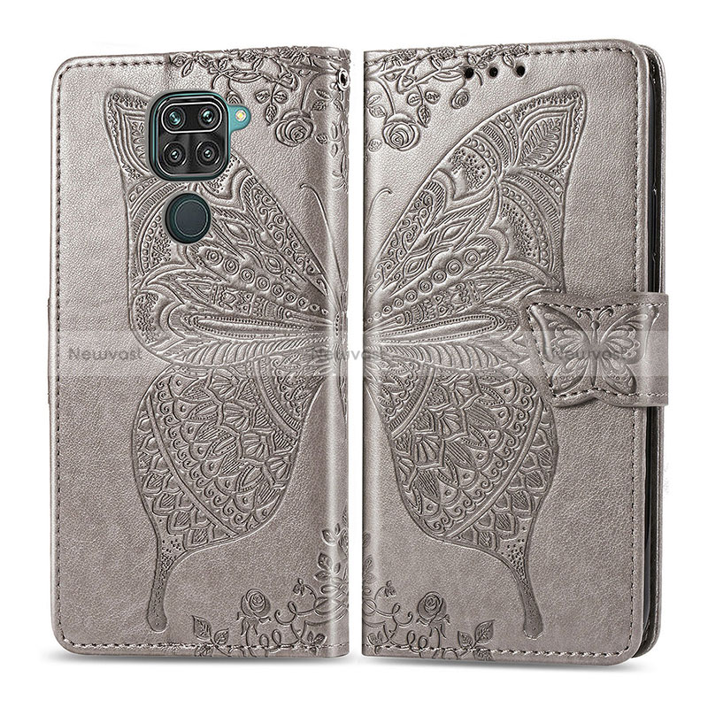 Leather Case Stands Butterfly Flip Cover Holder for Xiaomi Redmi 10X 4G