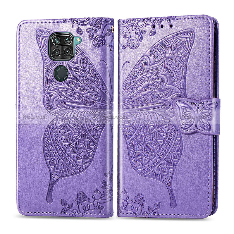 Leather Case Stands Butterfly Flip Cover Holder for Xiaomi Redmi 10X 4G