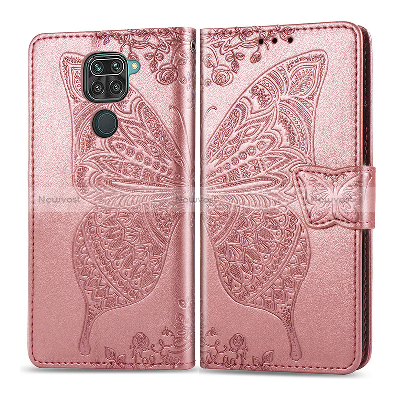 Leather Case Stands Butterfly Flip Cover Holder for Xiaomi Redmi 10X 4G