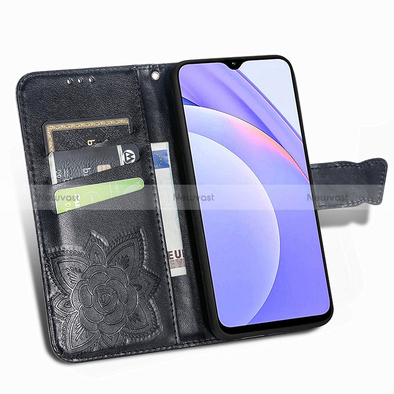 Leather Case Stands Butterfly Flip Cover Holder for Xiaomi Redmi 9 Power