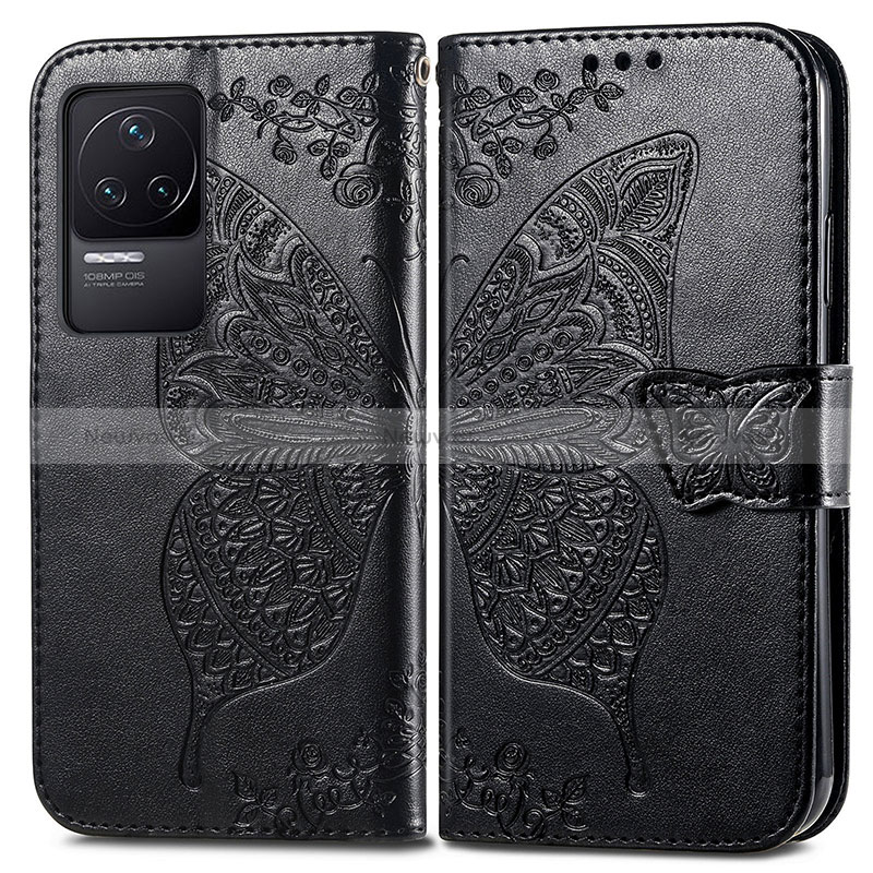 Leather Case Stands Butterfly Flip Cover Holder for Xiaomi Redmi K50 5G