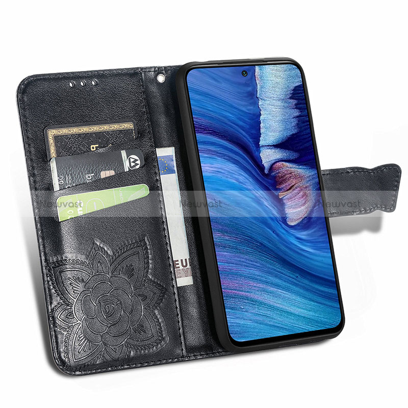 Leather Case Stands Butterfly Flip Cover Holder for Xiaomi Redmi Note 11 SE 5G